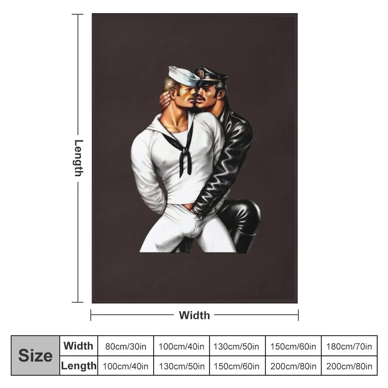 Tom of Finland Throw Blanket Anti Shedding Soft Fuzzy Blanket for Home