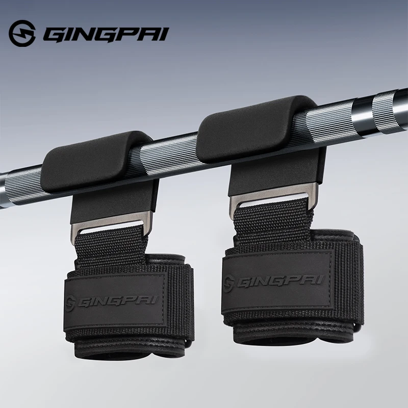 

Weight Lifting Hook Grips With Wrist Wraps Hand-Bar Wrist Strap Gym Fitness Hook Weight Strap Pull-Ups Power Lifting Gloves