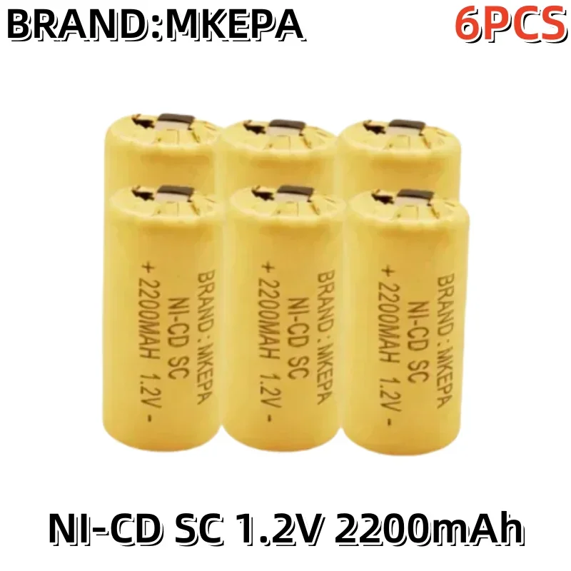 1-20pcs Screwdriver Electric Drill SC Batteries 1.2V H 2200mah Ni-Cd Rechargeable Battey with Tab Power Tool