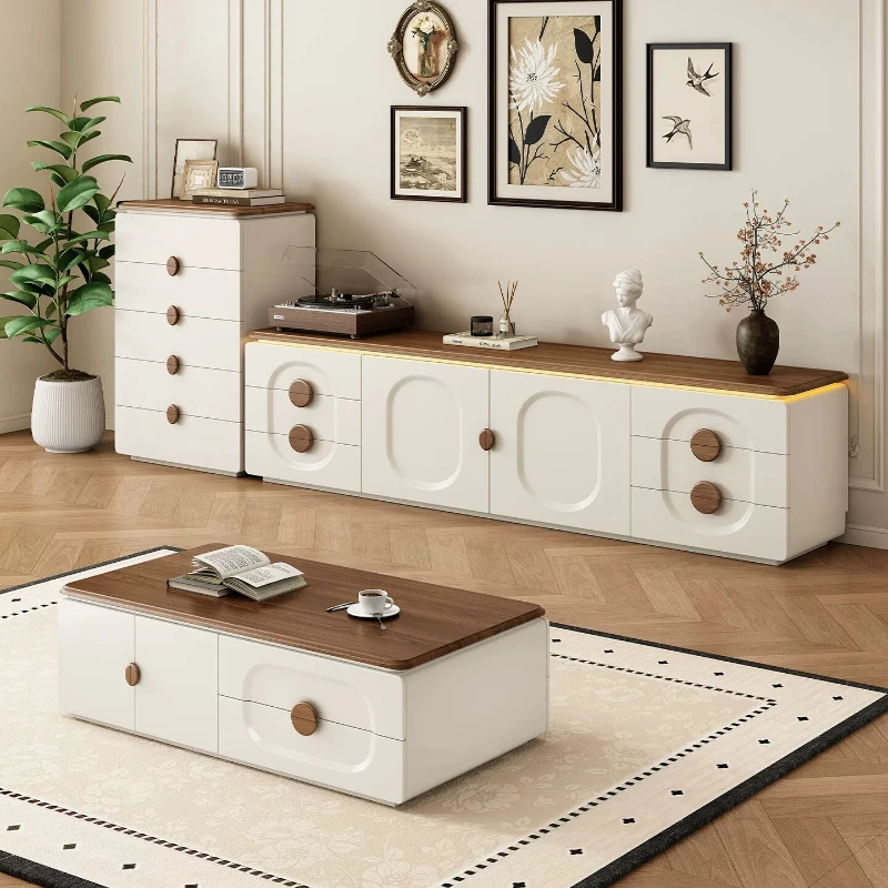 Minimalist Wood Tv Stands Living Room Modern Mid Century Luxury Tv Stands Designer Storage Suporte Para Tv Trendy Furniture
