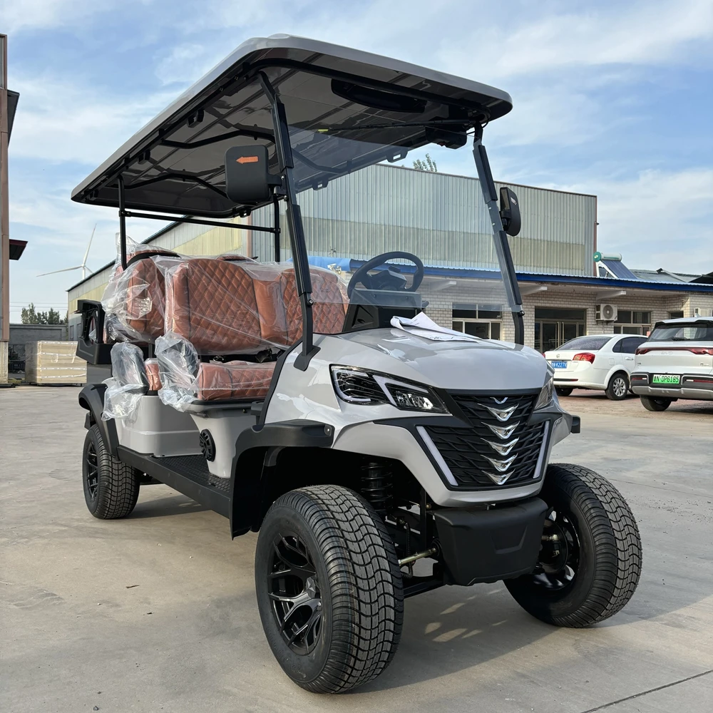 الصين الساخن Sall الغولف الكهربائية سيارة صغيرة UTV عربة الشارع القانوني 4 مقاعد مركبة كهربية عربة الغولف لملعب الغولف #2