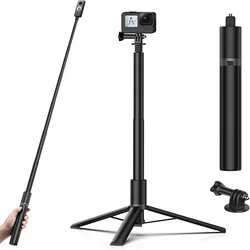 For Insta360 X5 X4 X3 Invisible Selfie Stick Rotating Bullet Time Handheld Tripod for GoPro 13 12 11 DJI Action 5 Pro 4 3 Camera