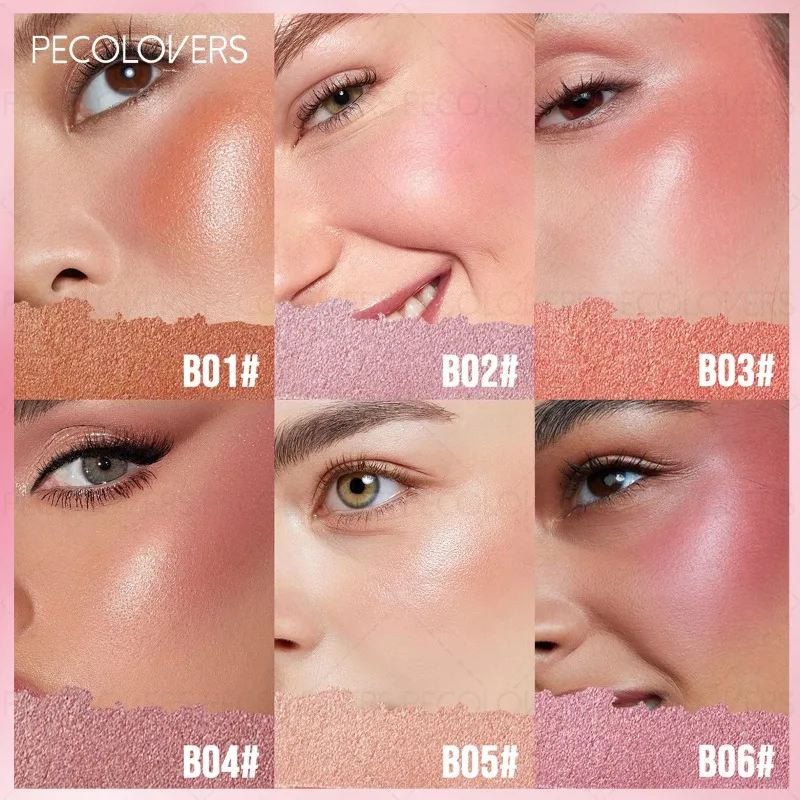 Bastão de maquiagem multifuncional, blush facial, seleção multicolorida, à prova d'água e à prova de suor, cosméticos faciais