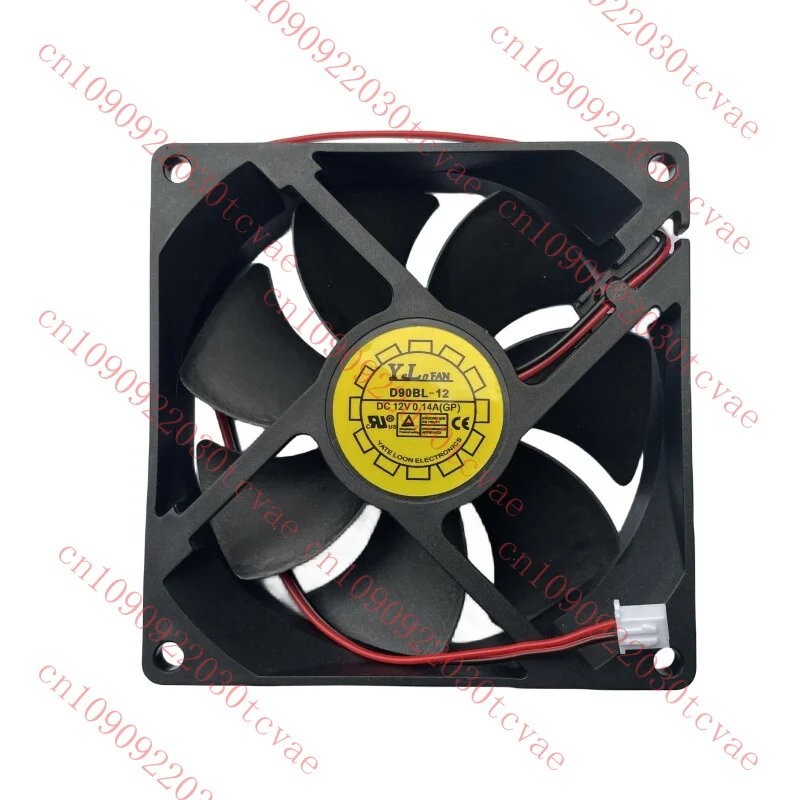 

Brand for Yate Loon D90BL-12 DC 12V 0.14A 90x90x25mm 2-Wire Server Cooler Fan