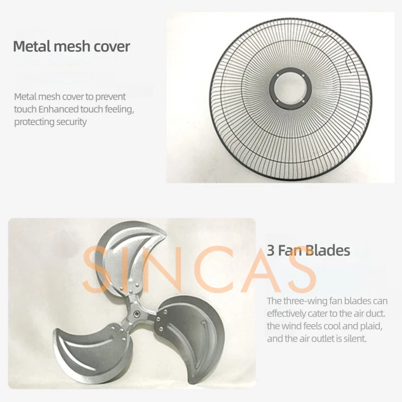 가정용 18 인치 바닥 팬 수직 진동 무음 팬 고전력 산업용 전기 팬 결합 된 세 가지 기능 팬