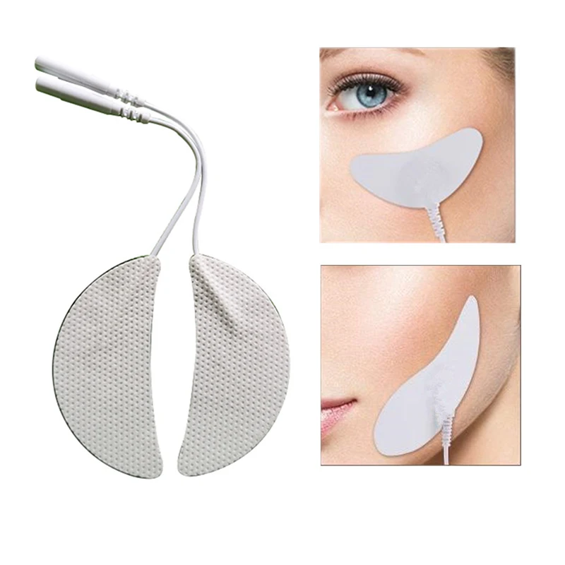 Coussinets d'électrodes EMS Tens en Gel pour Massage des yeux, thérapie d'acupuncture, masseur facial, stimulateur musculaire à impulsion, 2/10 pièces