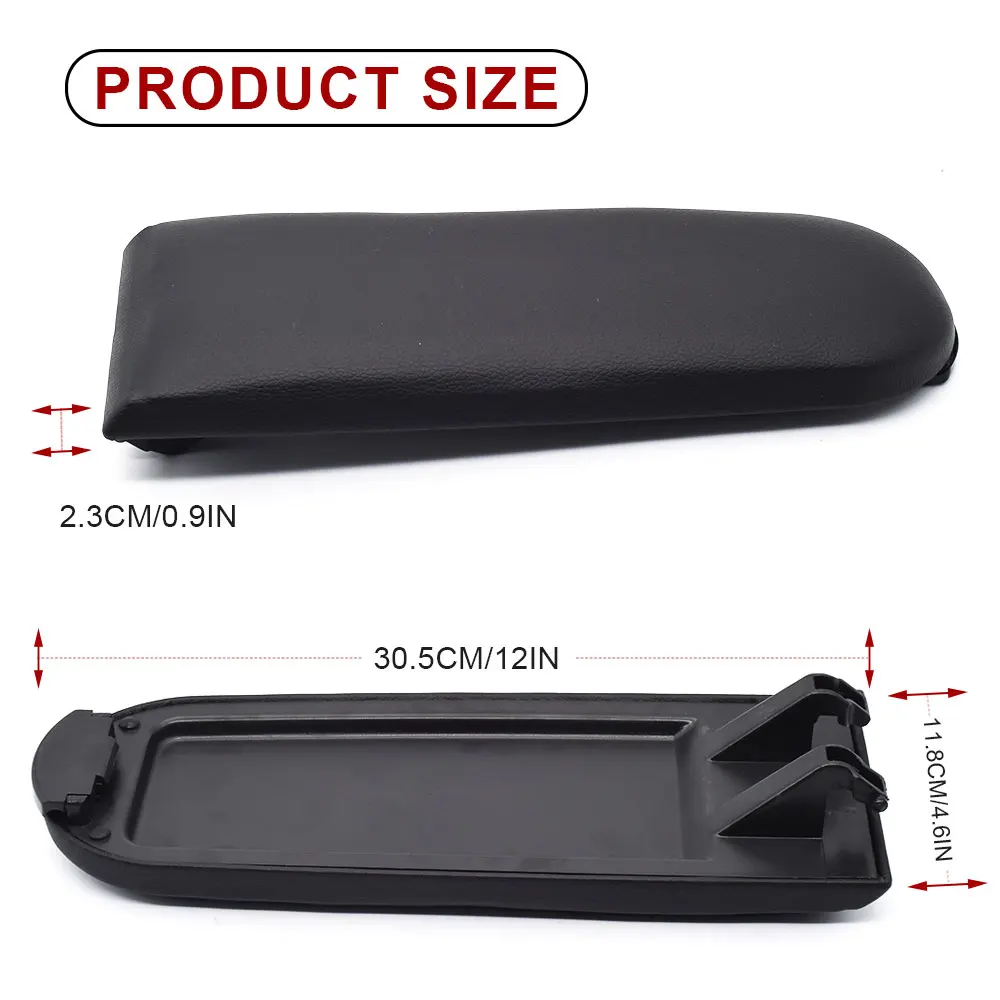 1PC Leather Car Armrest Latch Lid Center Console Cover Protector Cap For VW Jetta Golf 4 MK4 BORA Passat B5 Beetle Polo 6R 9N