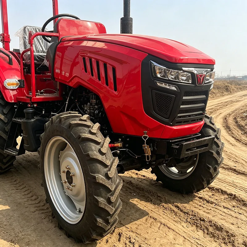 

Customized Upgraded four-wheel rotary tiller, multifunctional agricultural mini tiller, 60 HP wheeled tractor