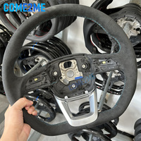 Alcantara leather steering wheel for Audi Q5 FY Q7 4M Q8 S RS S LOGO multifunctional steering wheel