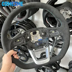 leather steering wheel for Audi Q5 FY Q7 4M Q8 S RS S LOGO multifunctional steering wheel