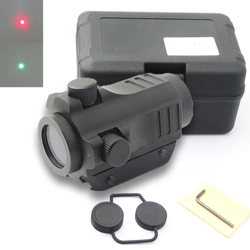 

New Tactical Outside Cree Green Red Dot Laser Sight Adjustable Switch Rifle Scope With Rail Mount For Gun Hunting