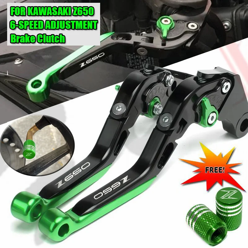 

For Kawasaki Z650 Z-650 2017 2018 2019 2020-2024 Clutch lever, brake lever assembly, foldable and adjustable handle lever, motor