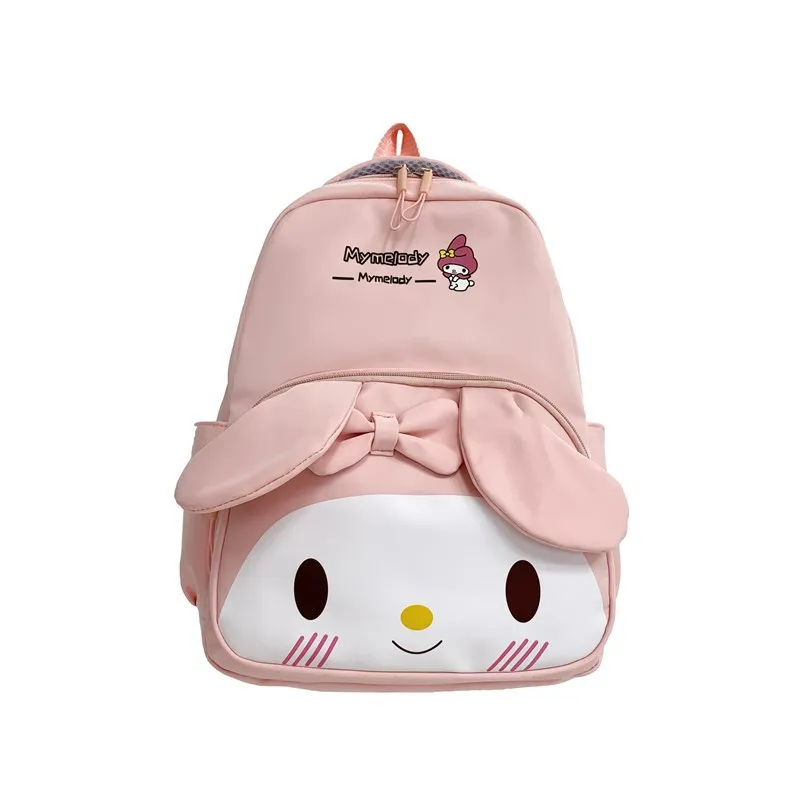 2024 Kawaii Hello Kitty Backpack Junior High School Bag Student Schoolbag Y2k Anime Cartoon Sanrio Shoulder Bag Girls Gift