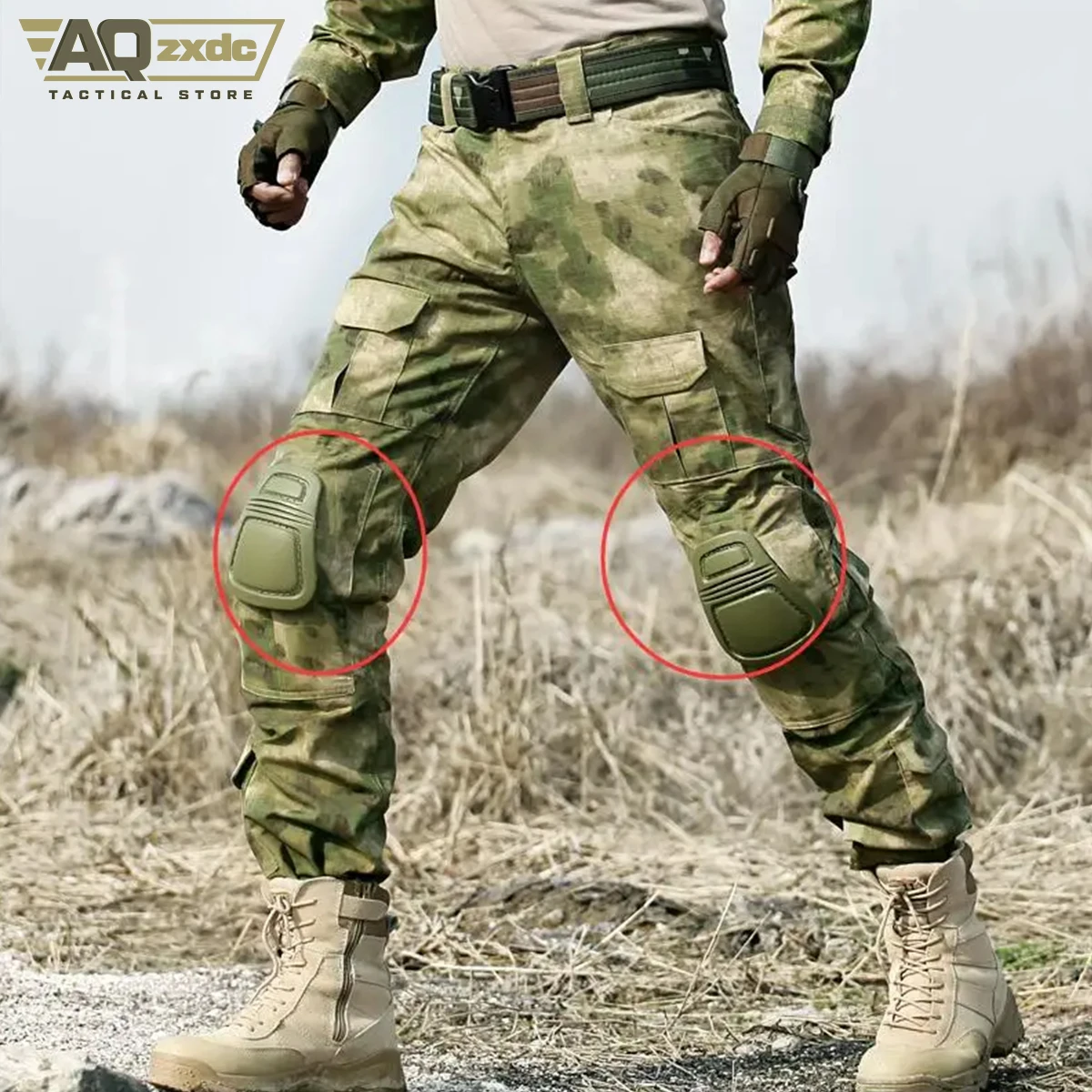 AQzxdc Tactical CRYE Type Knee Pad G3 Knee Pad Replacement Pad for G3 Combat Pants Protector Survival Game Frog Suit Knee Pad