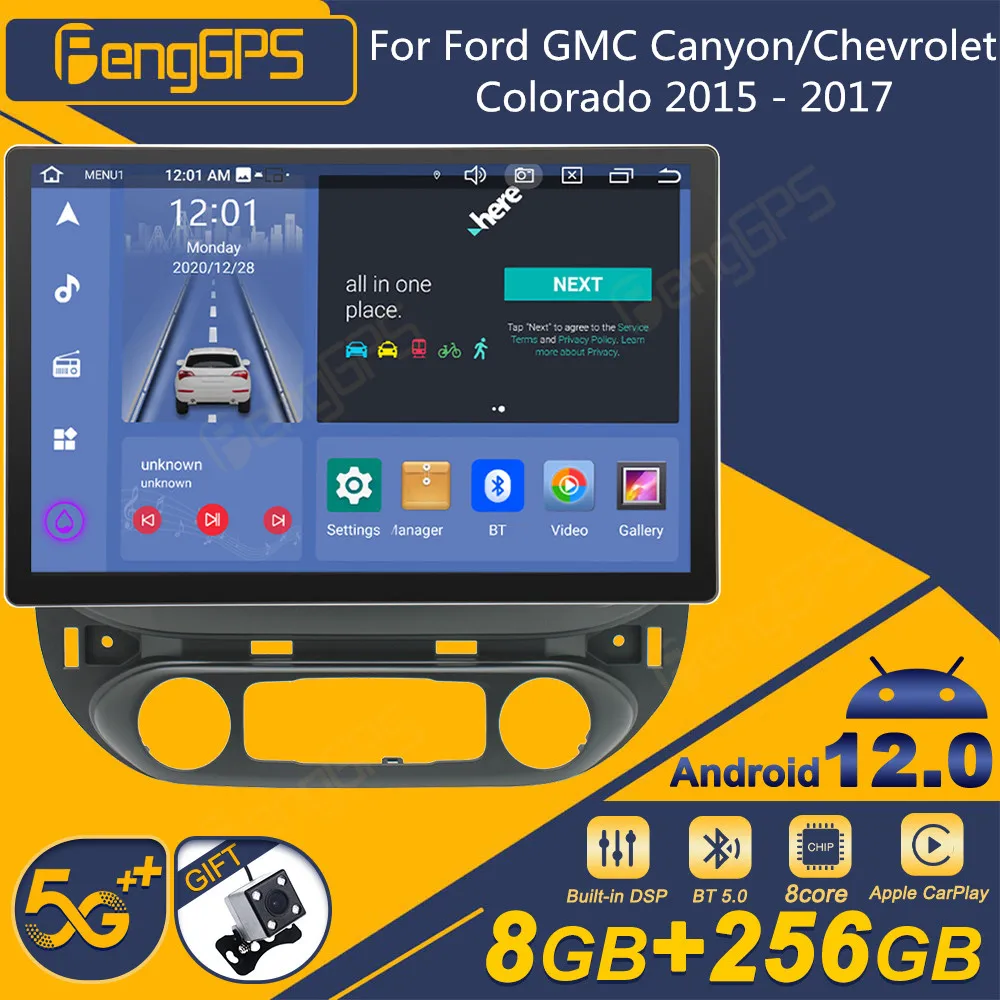 For Ford GMC Canyon/Chevrolet Colorado 2015-2017 Android Car Radio 2Din Stereo Receiver Autoradio Multimedia Player GPS Navi