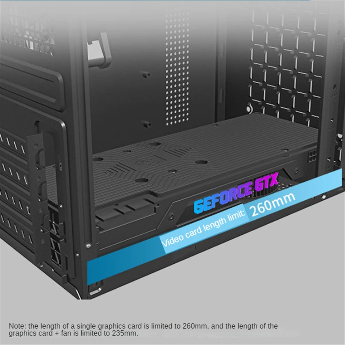 Корпус для мини-компьютера M-ATX/ITX Компьютерный ПК USB2.0 Корпус с поддержкой SSD 3,5-дюймовый HDD Мини-футляр для блока питания