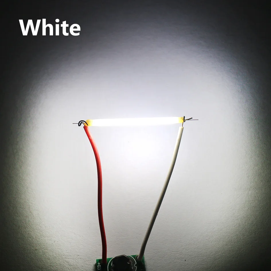 Edison Lâmpada LED Peças, Chip LED, Acessórios de luz incandescente, Diodo para Repair Tubo Lâmpada LED, Branco e Vermelho, DC 3V, 38mm, 40mm, 1000PCs