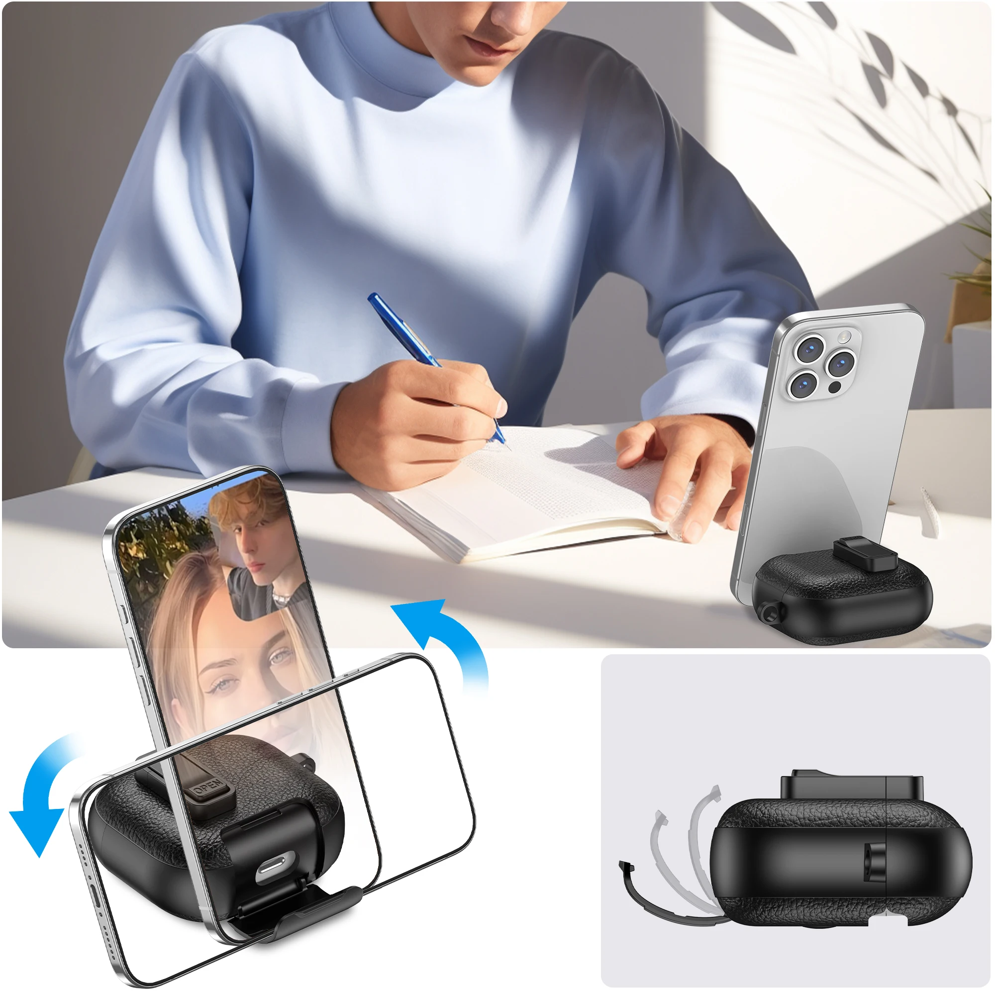 حافظة جلدية لأجهزة AirPods 4 3 2 1 Pro 2 غطاء سماعة بلوتوث لاسلكية حافظات واقية مضادة للضياع أكياس سماعة الرأس