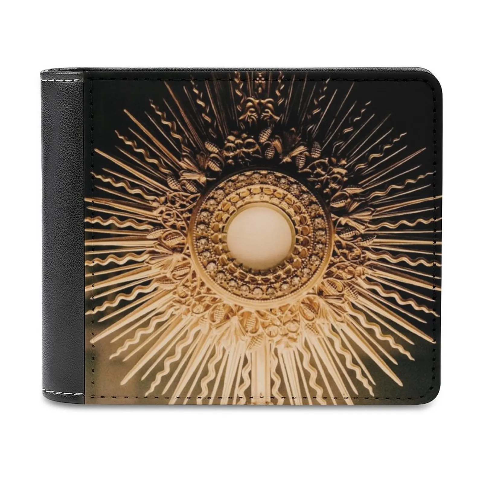 The Blessed Sacrament Fashion Credit Card Wallet Leather Wallets Personalized Wallets For Men And Women The Blessed Sacrament