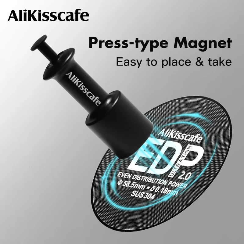 Alikisscafe Espresso Puck Screen Magnetischer Entferner 51 mm 53,5 mm 57,3 mm 58,5 mm für Delonghi Breville Kaffeezubehör Barista-Werkzeuge