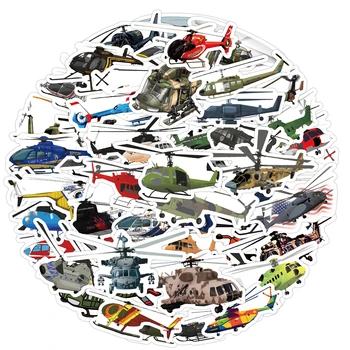 Autocollants waterproof sur le thème de la science-fiction, stickers, hélicoptère, intéressant, guerre, voyage, bagage, ordinateur portable, graffiti, jouets, 10/30/60 pièces