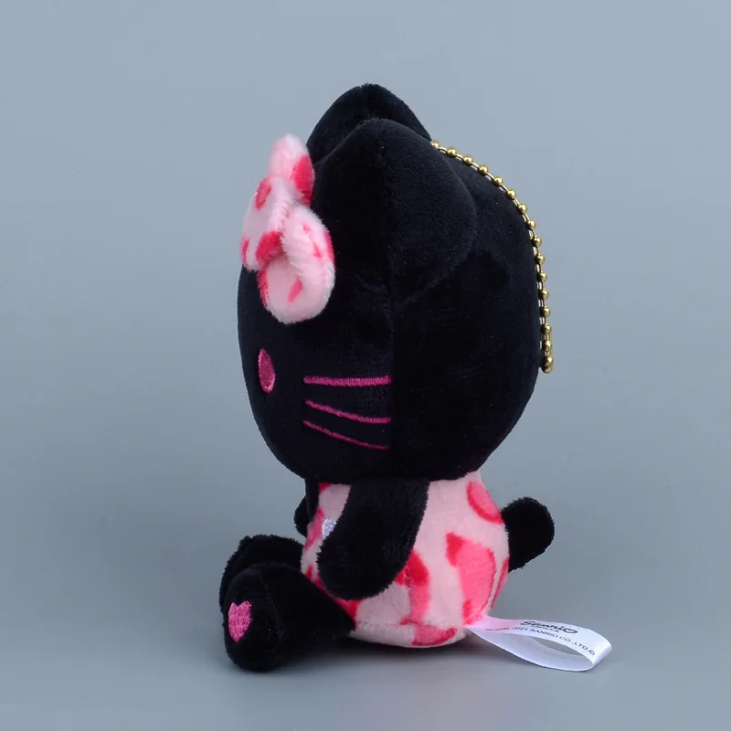 Olá kitty leopardo impressão brinquedos de pelúcia kawaii mochila pingente chaveiro acessórios menina aniversário criativo presentes periféricos