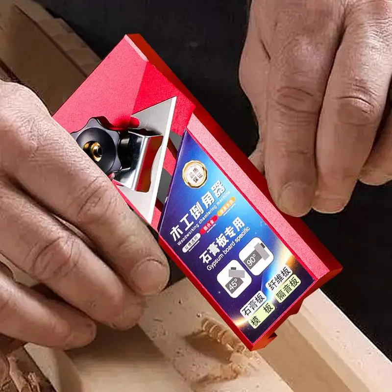 Plasterboard Edge Chamfer Tool Aluminum Alloy V Planer Multi-Functional 45 Degree Anti-Slip Edge Chamferer For Plasterboard