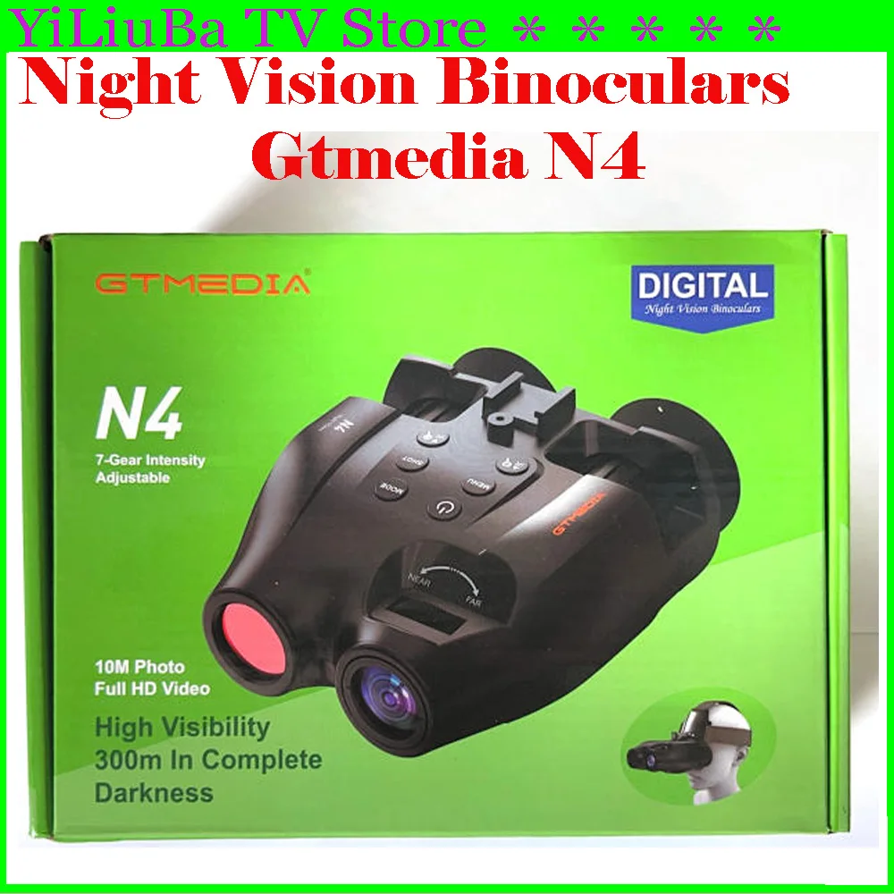 

[Genuine]Gtmedia N4 Night Vision Binoculars With 5x Zoom 1080p Video Recording 2000mAh Rechargeable Infrared Vision Night Goggle
