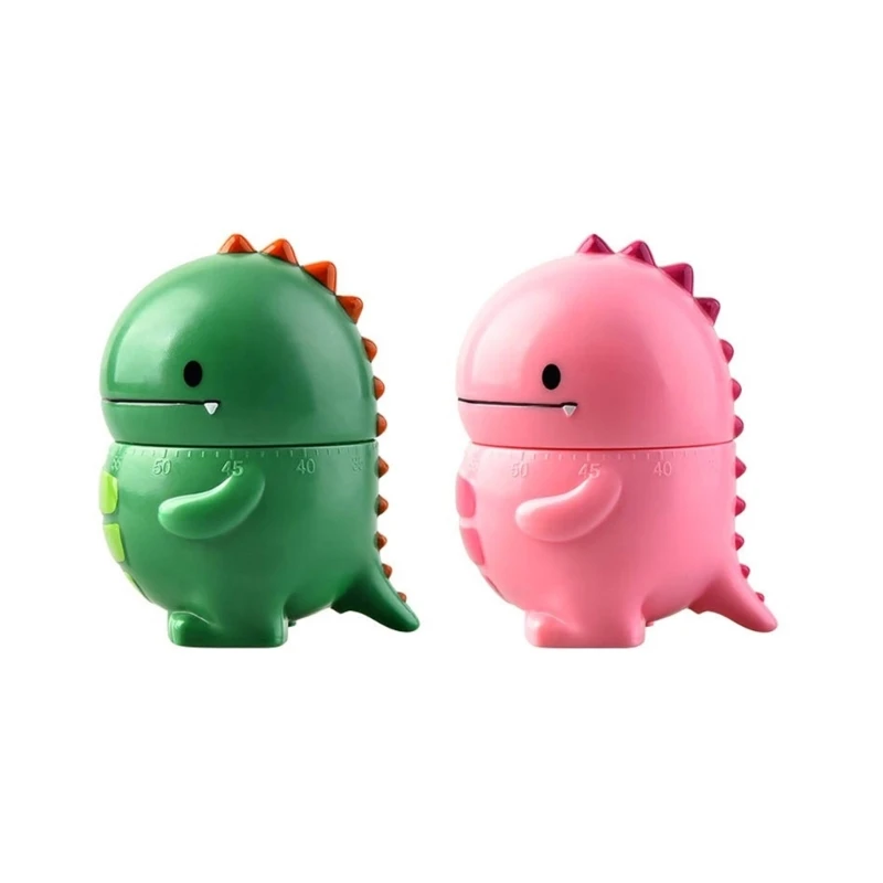 Mechanical Kitchen Timer Dinosaur Classroom Reminder ABS Material Timing Device