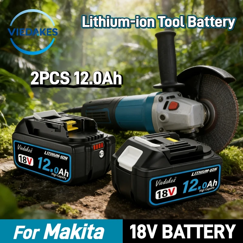 

NEW Original For Makita 18V Battery BL1860 12000mAh Compatible with DTD173 DHP487 DJV182 Professional Power Tools BMS Protection