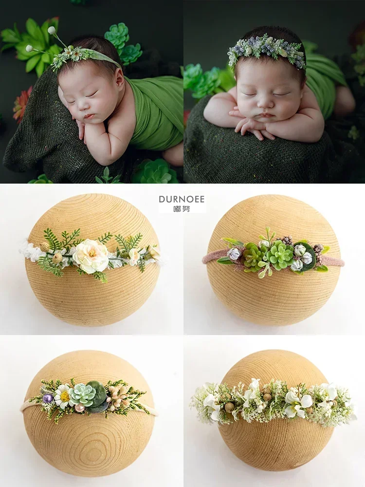 Baby hoofdband pasgeboren fotografie bloem hoofdbanden babyfoto baby hoofddeksels