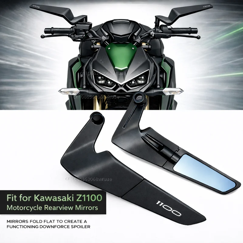 Specchietti retrovisori moto HD Vision per Kawasaki Z1100 2026 - Nuovi specchietti laterali Z1100