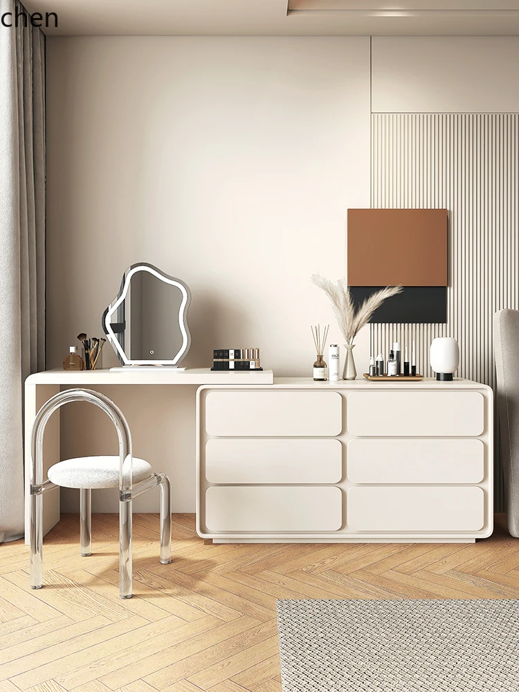 

dressing table bedroom modern simple desk dressing table integrated light luxury chest dressing table