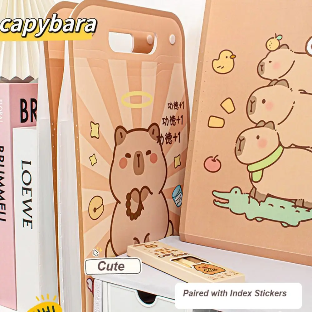 

Симпатичная папка для файлов A4, мультяшная креативная папка для хранения тестовой бумаги, вместительная папка-конверт с 13 карманами