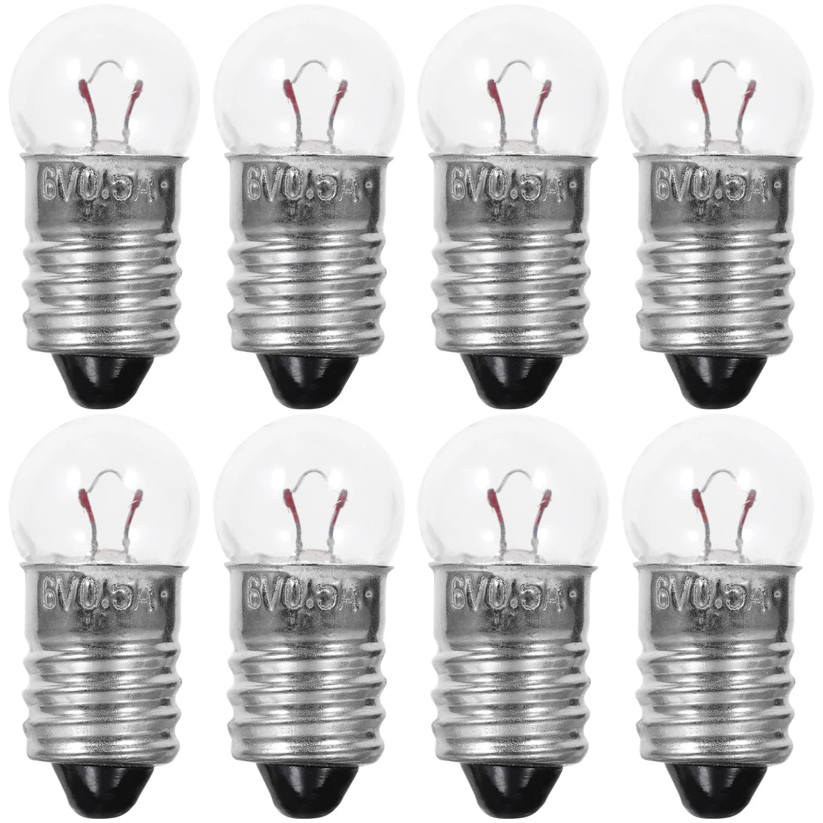 

50Pcs Tiny Light Bulb 6V Screw Base Miniature Bulbs for Physics Electrical Experiments School Science Kits Circuit Learning