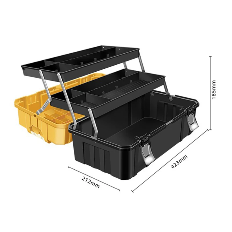 Electrical Hardware Storage Multifunctional Toolbox Portable Professional Repair Accessories Folding Suitcase Tools Organizer