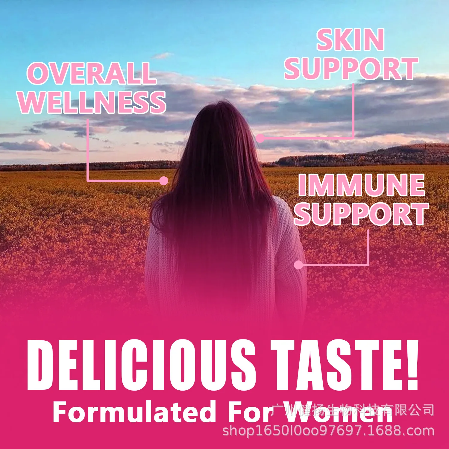 1 bottle of female multivitamin gummies to supplement vitamins and promote metabolism