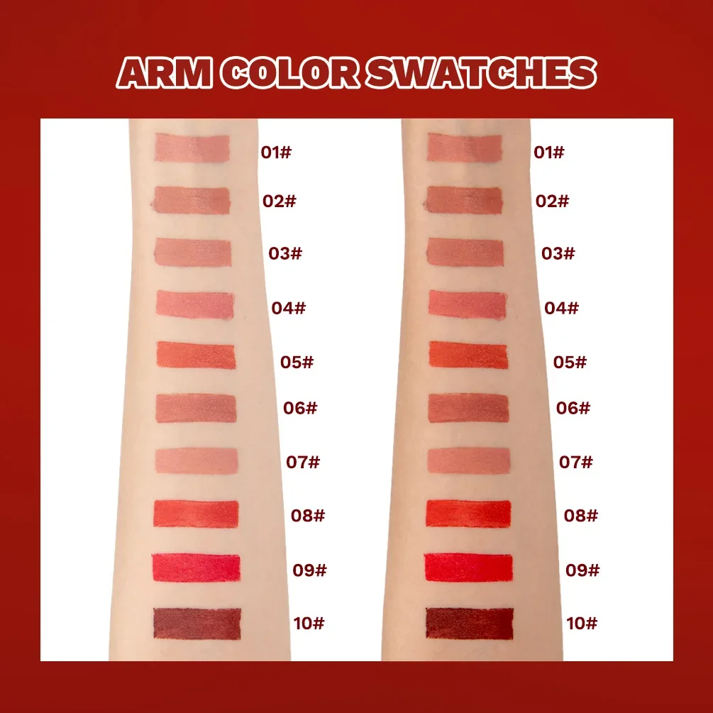 10 ألوان المخملية ماتي ملمع الشفاه دائم مقاوم للماء عارية السائل أحمر الشفاه ترطيب غير عصا كوب الشفاه الصقيل ماكياج مستحضرات التجميل #4