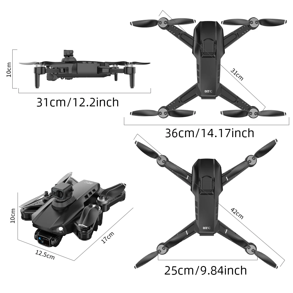 L900 Pro SE 4K Camera Drone Profesional Obstacle Avoidance Foldable Brushless Motor Quadcopter FPV Drone RC Helicopter Toys Gift