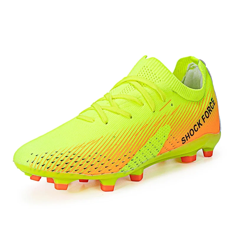 Zapatos de fútbol para hombre, calzado con punta larga, suela antideslizante, perfecto para entrenamiento de fútbol al aire libre, novedad