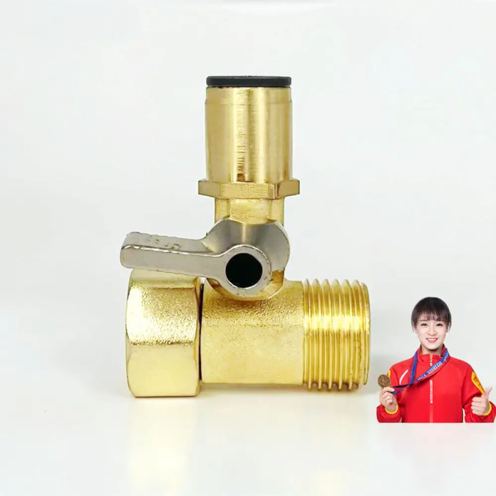 Brass Water Filter Tee Adapter 1/2 Inch To 1/4 3/8 Tubing Shut Off Valve Home Under Sink Water Filtration System