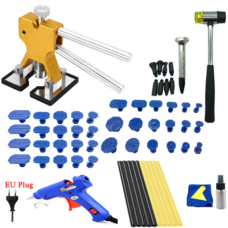 Garage Tools Car Dent Removal Repair Tools Auto Body Dent Puller Kit 18+ Suction Cup Lift Bridge Take Out Car Buns