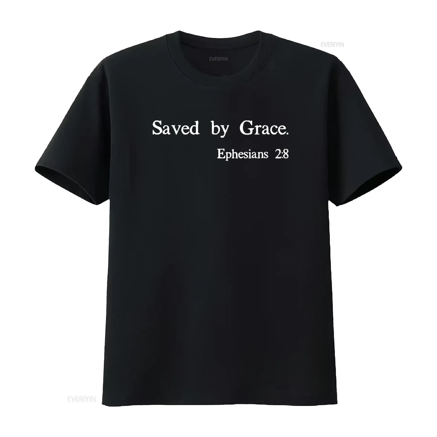 Saved By Grace Ephesians Scripture Christian Bible Verse T Shirt vintage Washed designer clothes streetwear Casual Slightly