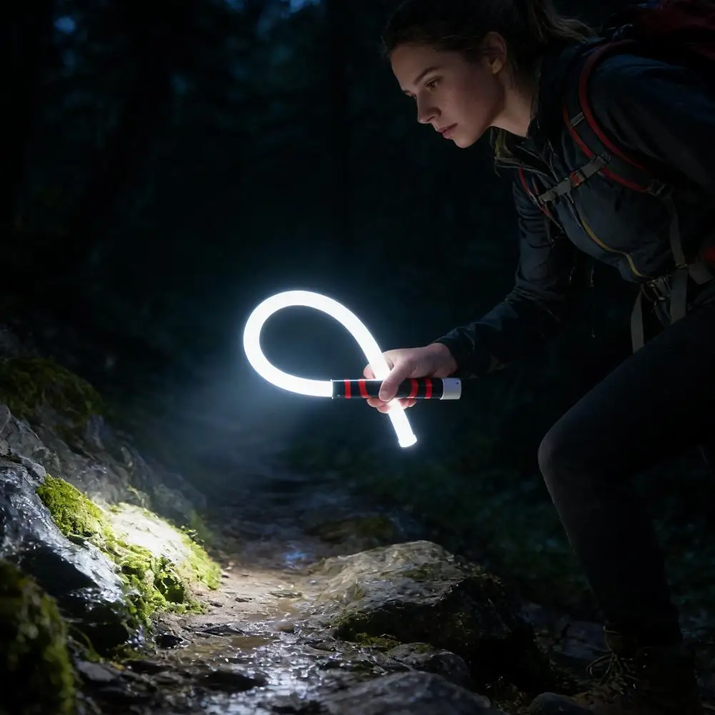 Neue 73 cm flexible Silikon-LED-Lichtleiste mit hoher Lumenleistung, LED-Taschenlampenstab, professionelles Arbeitslicht, tragbares Werkzeug für die Autoreparatur – Detail 18