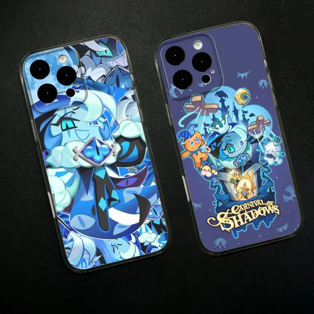 

Game Cookie Run Kingdom Phone Case For iPhone 16,15,14,13,12,11 Plus,Pro,Max,XR,XS,X,7,8 SE,Mini Transparent Silicone Soft
