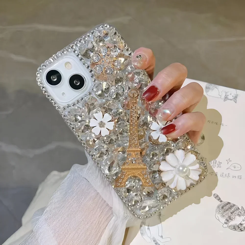 สําหรับSamsung Galaxy S25 S24 S23 S22 S21 S20 S10 S9 Ultra Plus FEหมายเหตุ 20 10 กรณีเพชรฝาครอบโทรศัพท์Galaxy s25 Ultraกรณี