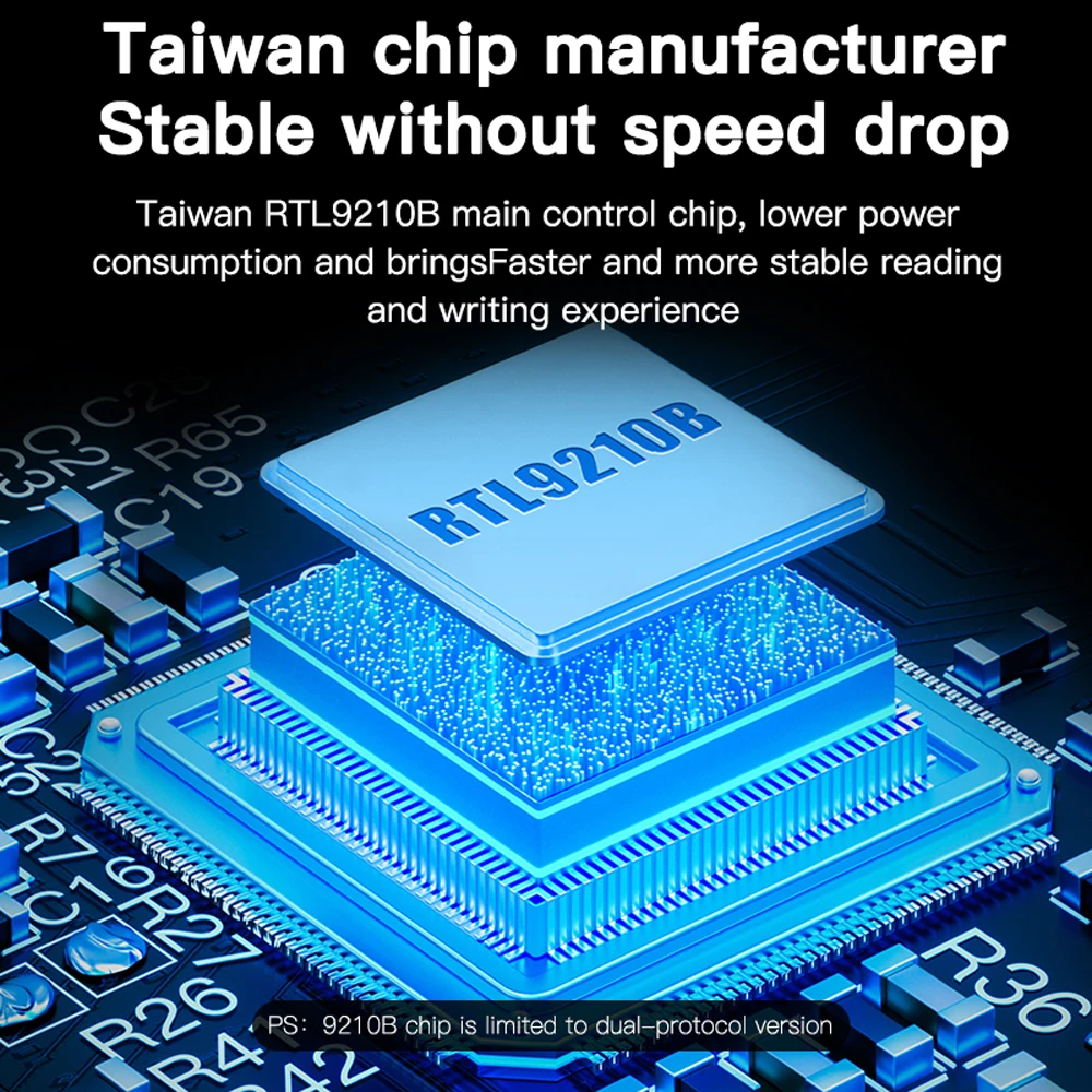 Meetiger M.2 SSD Enclosure M2 NVMe SATA SSD Adapter 10Gbps USB3.2 Type-C Aluminum M.2 External Hard Drive Case for PC Laptop