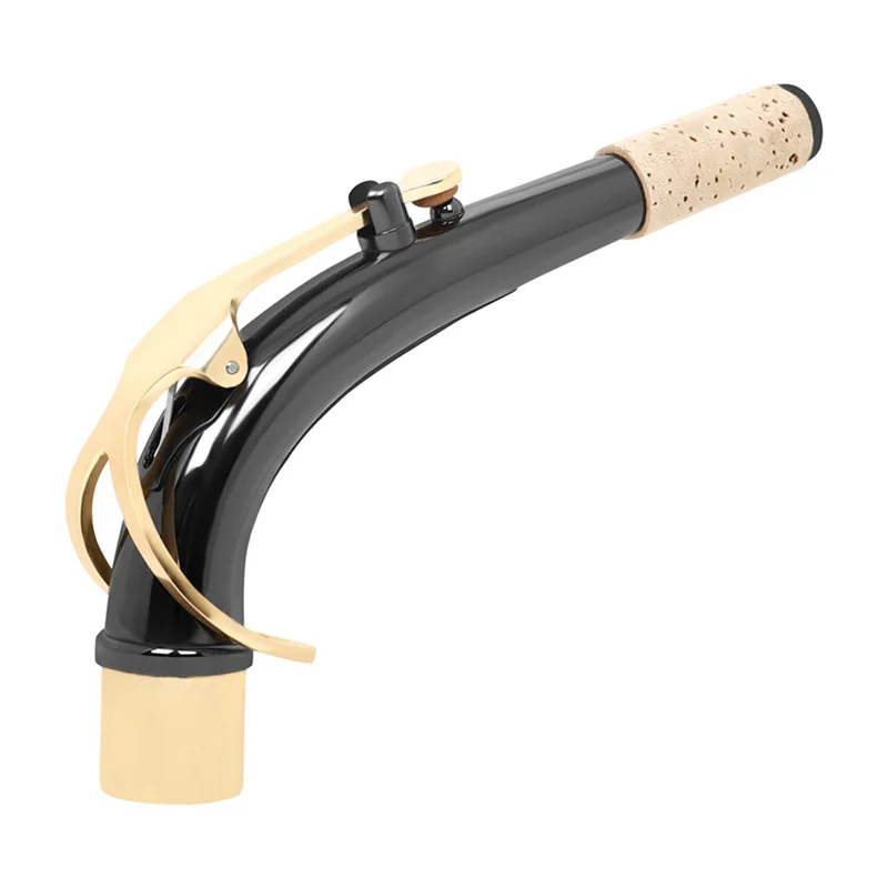 

Аксессуар для саксофона AS98-Sax Bend Neck, металлическая пробка с черным никелевым покрытием, запчасти и аксессуары, золотой цвет