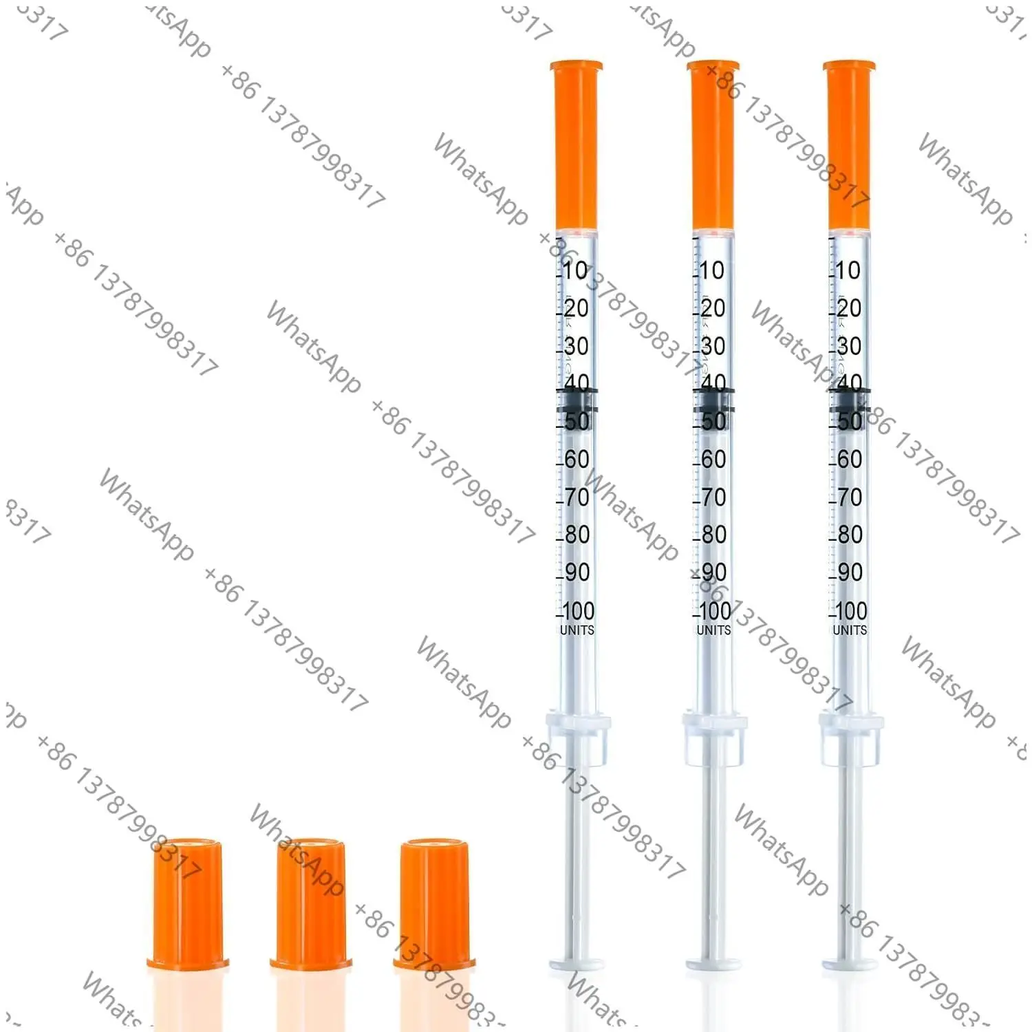 100PCS 1ml U-100 Insulin Syringe - 30G 13mm Needle for Pets, Birds, DIY - Sterile Disposable Individually Sealed