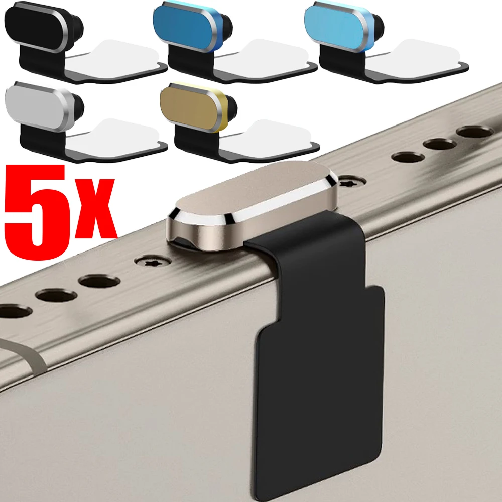 

5/1 шт. универсальные защитные пленки для зарядного порта USB типа C, пылезащитная заглушка для IPhone 15 Pro Max 15 Plus, металлические пылезащитные заглушки, пробка для Samsung